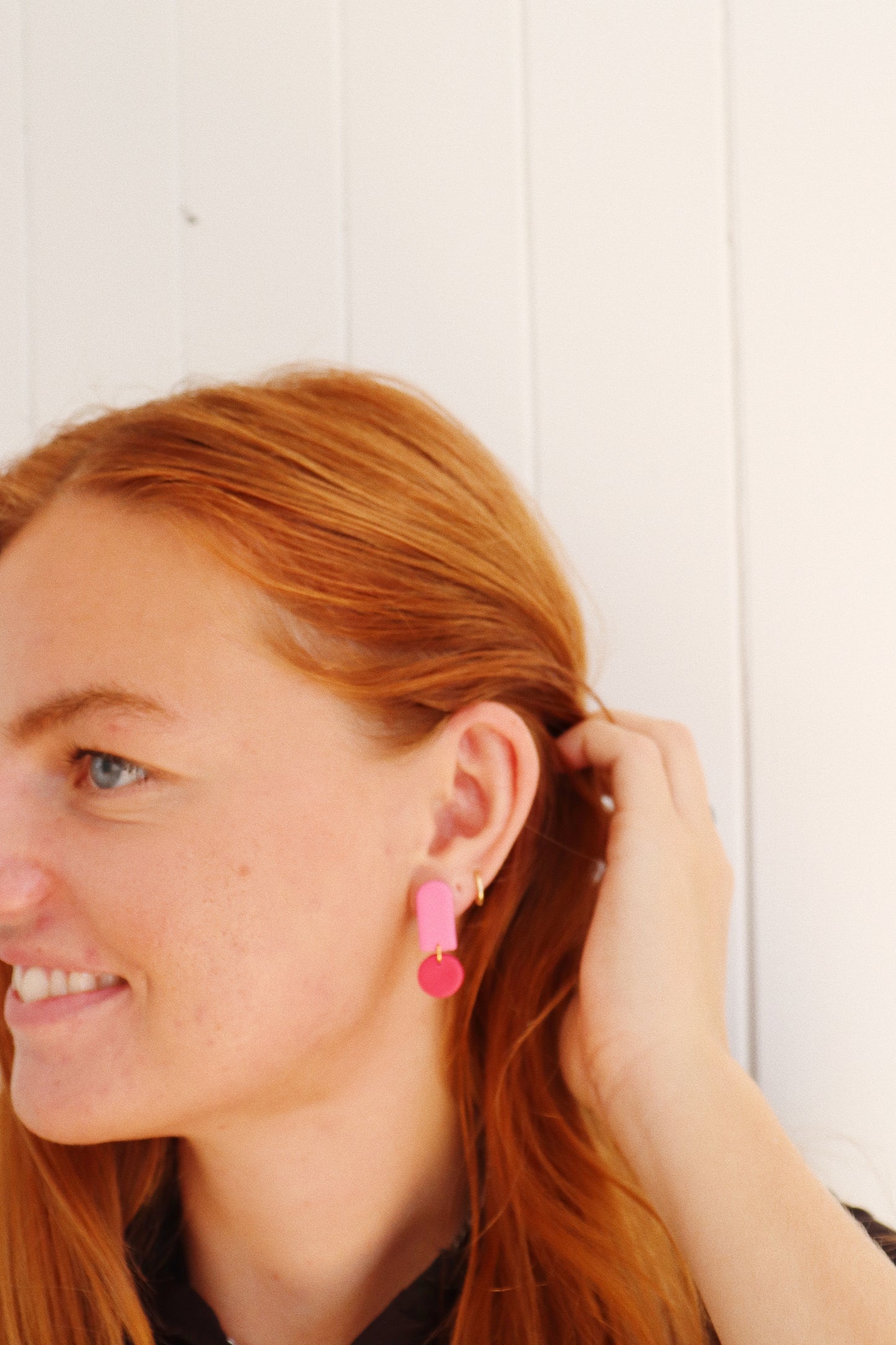 Mini Clay Earrings, Small Clay Stud Earrings, Color Pop Earrings