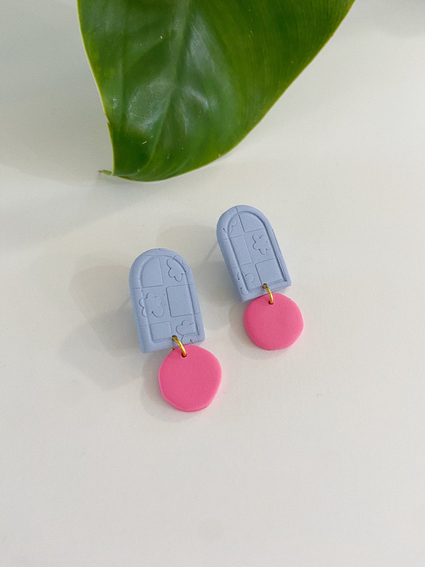 Mini Clay Earrings, Small Clay Stud Earrings, Color Pop Earrings