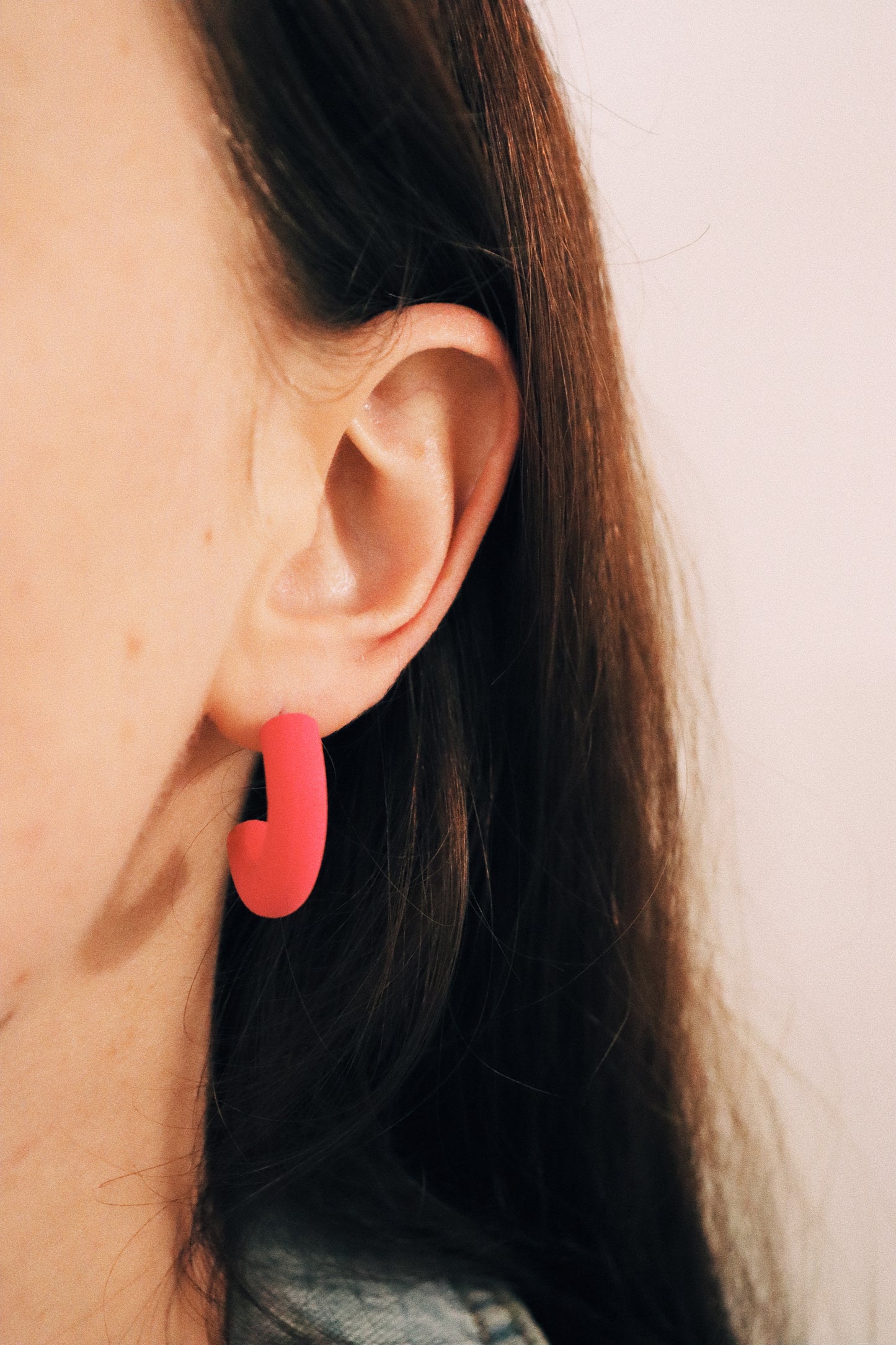 Red Raspberry Hoops, Clay Hoops