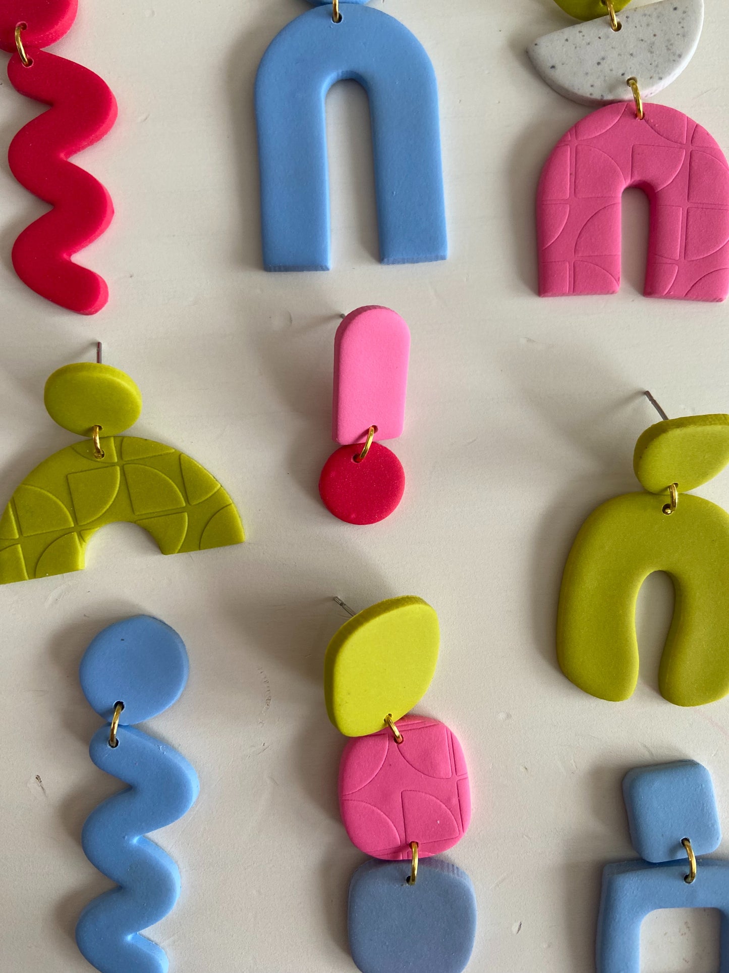 The Harper, Bold Clay Earrings, Clay Earrings