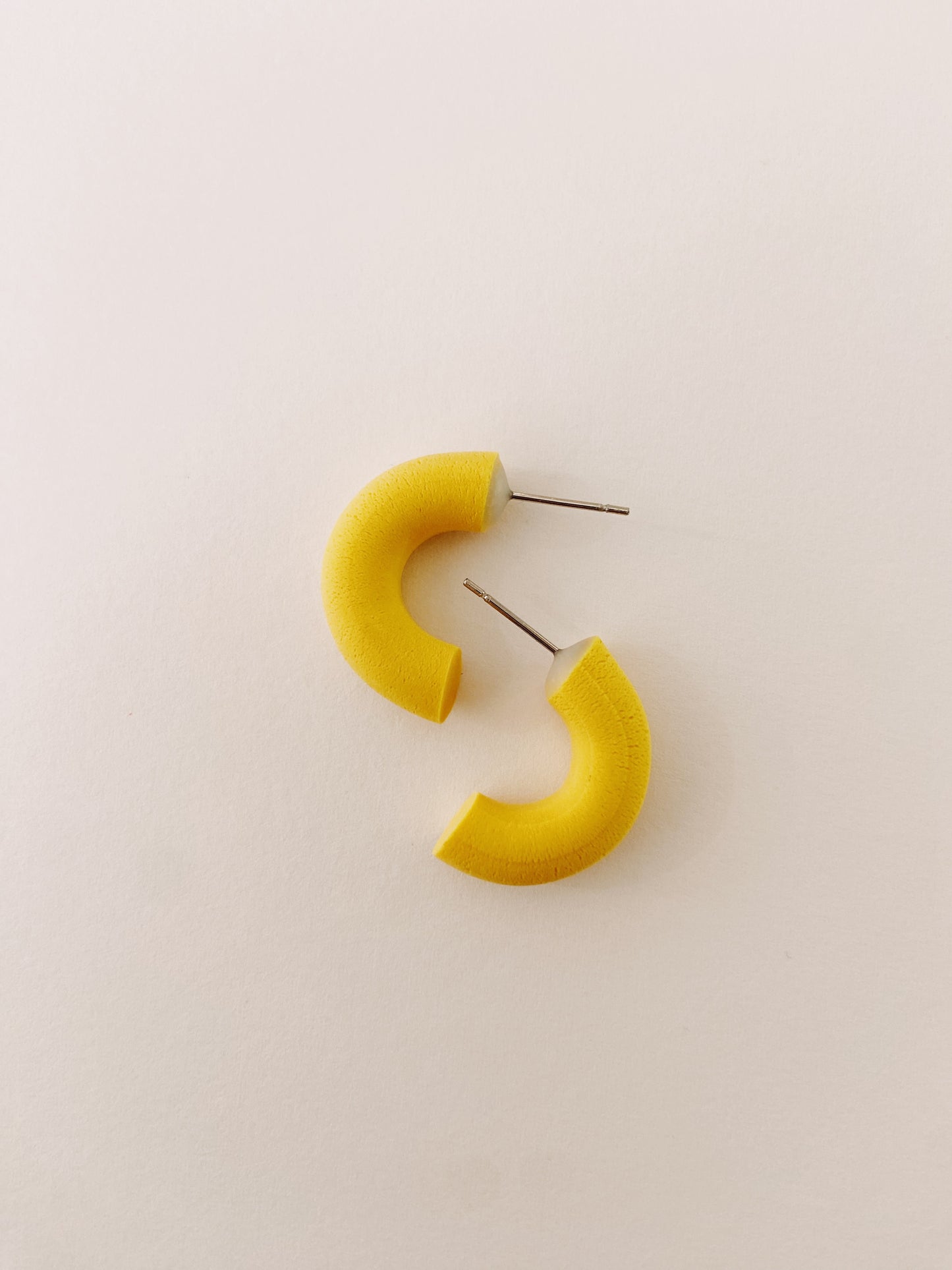 Sunny Yellow Hoops, Clay Hoops