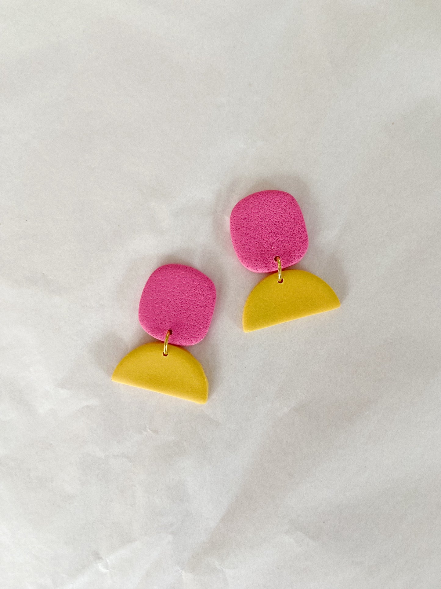 Small Clay Earrings, Small Clay Stud Earrings, Color Pop Earrings